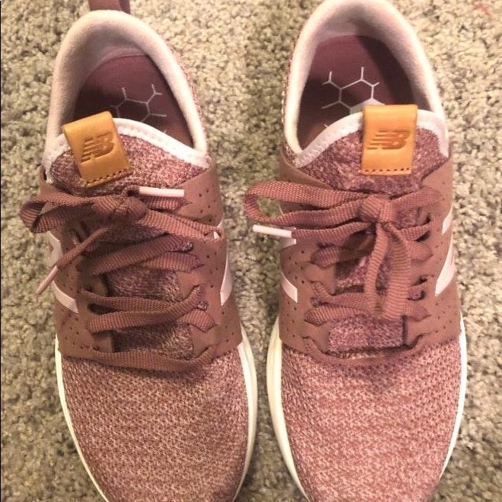 Blush New Balance shoes